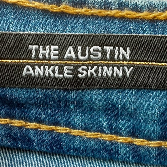 VIGOSS girl’s “Bee Happy” ankle skinny blue jeans (7) - Picture 4 of 9